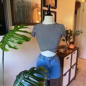 Strip Crop Top